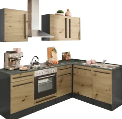 BASIC by Balculina Winkelküche »Jazz« Stellbreite 220x175 cm, wahlweise mit E-Geräten