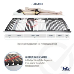 BeSports Lattenrost »Lattenrost Excellence NV, Lattenrost in 90x200 cm und weiteren Größen« Lattenrost in 90x200 cm und weiteren Größen, komfortabler Lattenrost