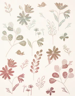 Biederlack Babydecke »Babydecke Wild Flowers« 75 x 100, mit Zierstich