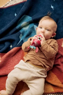 Biederlack Babydecke »Babydecke Little Rocket,« 75 x 100, mit Zierstich