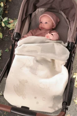 Biederlack Babydecke »Babydecke Littel Rabbits« Babydecke Littel Rabbits mit verspielten Hasen