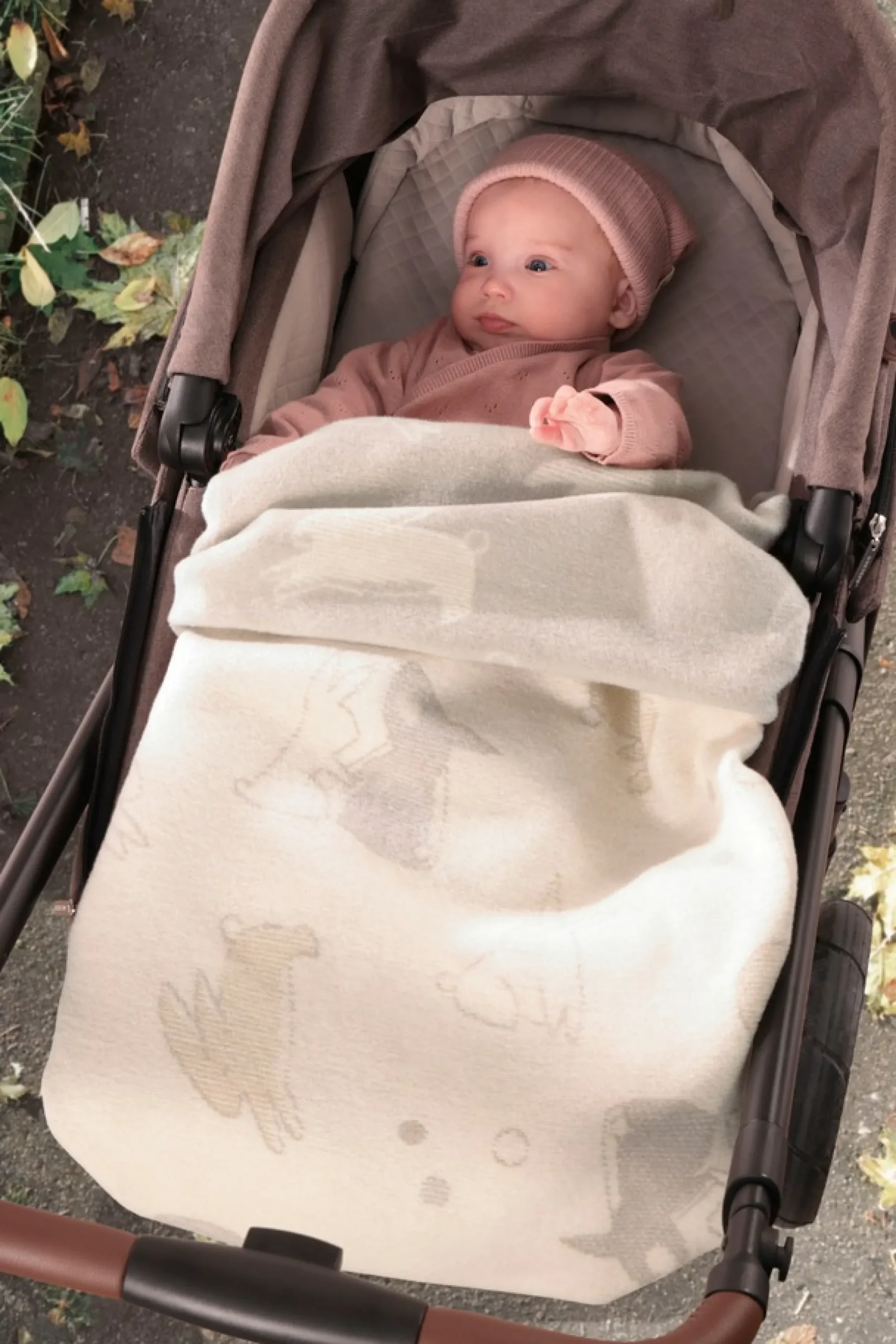 Biederlack Babydecke »Babydecke Littel Rabbits« Babydecke Littel Rabbits mit verspielten Hasen