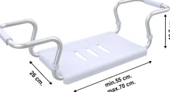 Bischof Badewannensitz »Classic« belastbar bis 120 kg Breite 51 - 70 cm