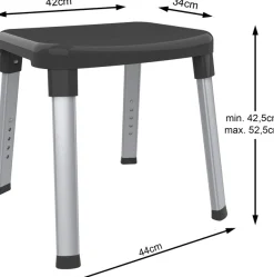 Bischof Dusch- und Badhocker »Splash« belastbar bis 150 kg rutschfester Stand, TÜV/GS geprüft