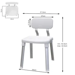 Bischof Dusch- und Badhocker »Splash Comfort« Mit Rückenlehne, Höhenverstellbar, TÜV/GS