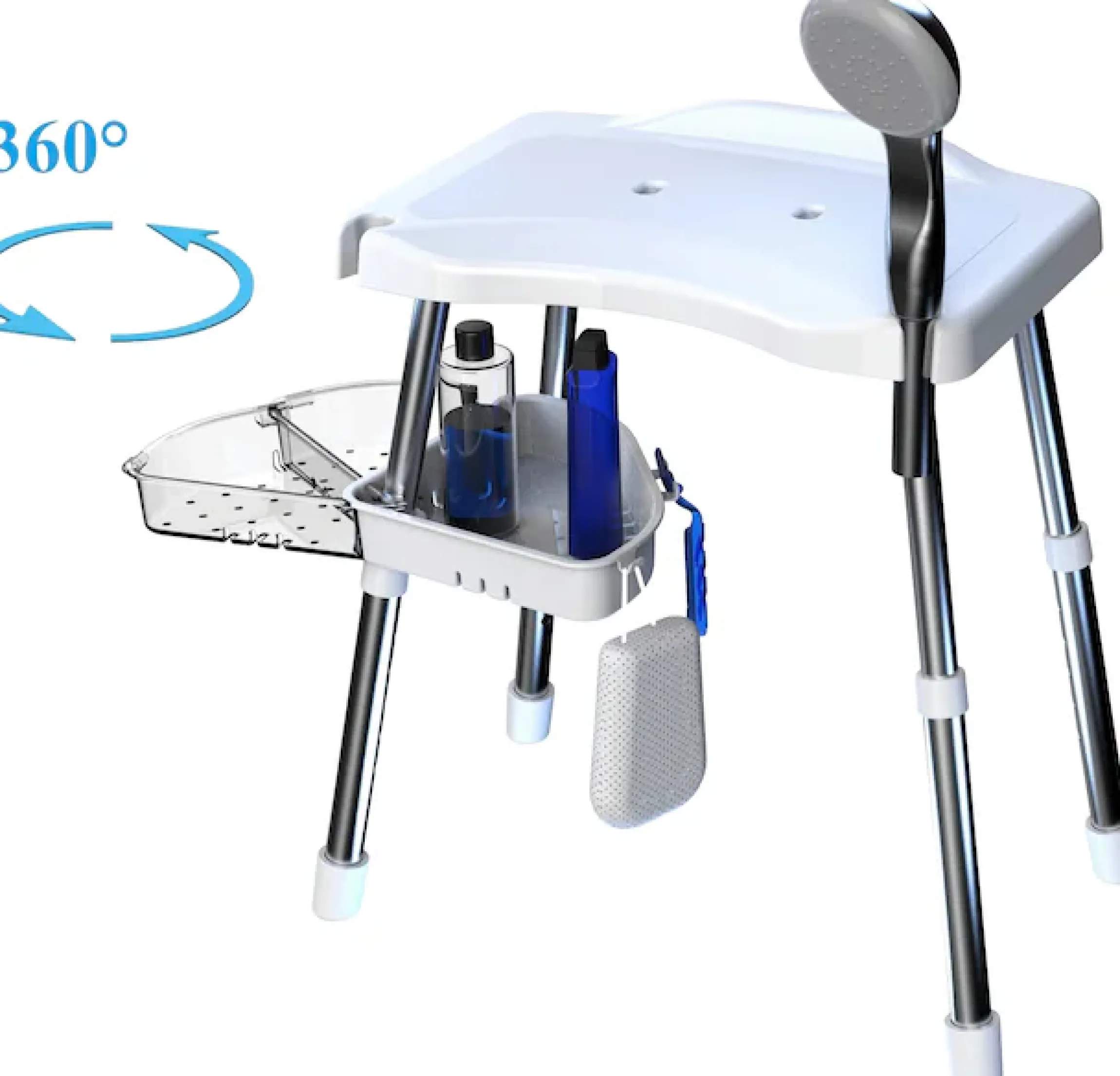 Bischof Dusch- und Badhocker »Tray Super« belastbar bis 150 kg TÜV/GS geprüft