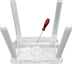 Bischof Dusch- und Badhocker »Tray Comfort« belastbar bis 150 kg Mit schwenkbarer Ablage 28x21cm und 360° drehbarer Sitzfläche, TÜV-GS