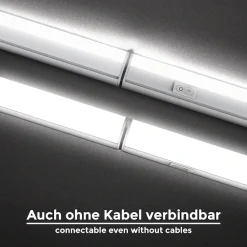 B.K.Licht Unterschrankleuchte »BK_UL1513 2er Set LED Unterbauleuchte, je 87,3cm, 15W, 1500lm, 4.000K« LED-Modul 2 Stk. Neutralweiß Lichtleiste mit neutralweißen Licht, erweiterbar durch Stecksystem