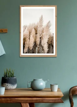 Bönninghoff Bild mit Rahmen »Wandbild gerahmt PAMPASGRAS 50x70 cm – Natürliches Gräsermotiv in« Gräser | Natur | Pflanzen | Pflanzenbilder 1 Stk. tlg. mit dekorativem Rahmen