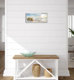 Bönninghoff Bild mit Rahmen »Wandbild gerahmt STRAND MIT SPRUCH MOMENT 23x49 cm – Natur Wanddeko« Bilder vom Sonnenuntergang & -aufgang | Sprüche | Sprüche & Texte | Strand 1 Stk. tlg. mit dekorativem Rahmen