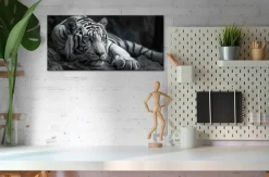 Bönninghoff Leinwandbild »Wandbild TIGER 33x70 cm – Leinwandbild Keilrahmen Deko modern« Raubkatzen | Tiere | Tiger | Wildtiere 1 Stk. tlg. auf Keilrahmen gespannt