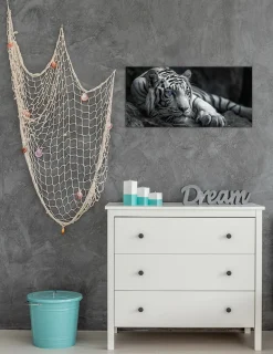 Bönninghoff Leinwandbild »Wandbild TIGER 33x70 cm – Leinwandbild Keilrahmen Deko modern« Raubkatzen | Tiere | Tiger | Wildtiere 1 Stk. tlg. auf Keilrahmen gespannt