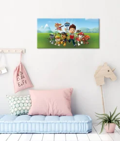Bönninghoff Leinwandbild »Wandbild PAW PATROL 33x70 cm – Leinwandbild Keilrahmen Deko modern« Hunde | Paw Patrol 1 Stk. tlg. auf Keilrahmen gespannt