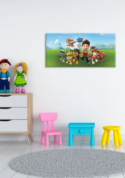 Bönninghoff Leinwandbild »Wandbild PAW PATROL 33x70 cm – Leinwandbild Keilrahmen Deko modern« Hunde | Paw Patrol 1 Stk. tlg. auf Keilrahmen gespannt