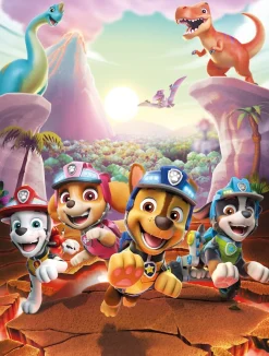 Bönninghoff Leinwandbild »Wandbild DINO RESCUE PAW PATROL 46x61 cm – Leinwandbild Keilrahmen« Dinosaurier | Hunde | Paw Patrol | Serien | Tiere 1 Stk. tlg. auf Keilrahmen gespannt