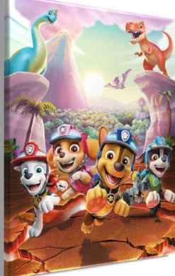 Bönninghoff Leinwandbild »Wandbild DINO RESCUE PAW PATROL 46x61 cm – Leinwandbild Keilrahmen« Dinosaurier | Hunde | Paw Patrol | Serien | Tiere 1 Stk. tlg. auf Keilrahmen gespannt