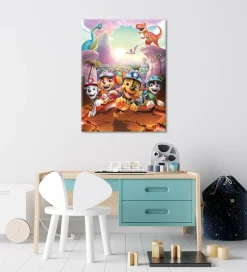 Bönninghoff Leinwandbild »Wandbild DINO RESCUE PAW PATROL 46x61 cm – Leinwandbild Keilrahmen« Dinosaurier | Hunde | Paw Patrol | Serien | Tiere 1 Stk. tlg. auf Keilrahmen gespannt