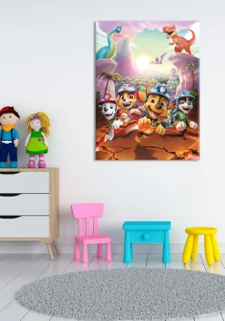 Bönninghoff Leinwandbild »Wandbild DINO RESCUE PAW PATROL 46x61 cm – Leinwandbild Keilrahmen« Dinosaurier | Hunde | Paw Patrol | Serien | Tiere 1 Stk. tlg. auf Keilrahmen gespannt