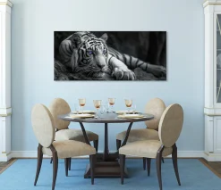 Bönninghoff Leinwandbild »Wandbild TIGER XXL 60x140 cm – Leinwandbild Keilrahmen Deko modern« Raubkatzen | Tiere | Tiger | Wildtiere 1 Stk. tlg. auf Keilrahmen gespannt
