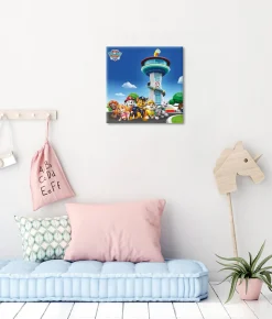 Bönninghoff Leinwandbild »Wandbild PAW PATROL 35x35 cm – Leinwandbild Keilrahmen Deko modern« Filmfiguren 1 Stk. tlg. auf Keilrahmen gespannt