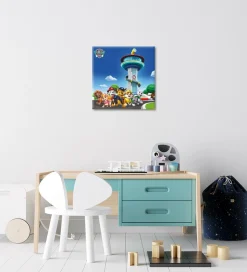 Bönninghoff Leinwandbild »Wandbild PAW PATROL 35x35 cm – Leinwandbild Keilrahmen Deko modern« Filmfiguren 1 Stk. tlg. auf Keilrahmen gespannt
