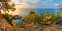 Bönninghoff Leinwandbild »Wandbild COSTA BRAVA SPANIEN 50x100 cm – Leinwandbild Keilrahmen Deko« Mallorca 1 Stk. tlg. auf Keilrahmen gespannt