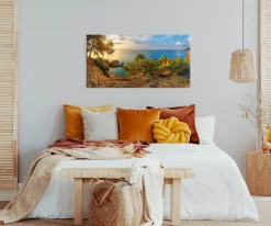 Bönninghoff Leinwandbild »Wandbild COSTA BRAVA SPANIEN 50x100 cm – Leinwandbild Keilrahmen Deko« Mallorca 1 Stk. tlg. auf Keilrahmen gespannt