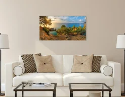 Bönninghoff Leinwandbild »Wandbild COSTA BRAVA SPANIEN 50x100 cm – Leinwandbild Keilrahmen Deko« Mallorca 1 Stk. tlg. auf Keilrahmen gespannt