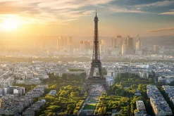 Bönninghoff Leinwandbild »Wandbild EIFFELTURM 60x90 cm – Leinwandbild Keilrahmen Deko modern« Frankreich | Paris | Sonnenuntergang | Stadt 1 Stk. tlg. auf Keilrahmen gespannt