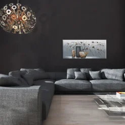 Bönninghoff Ölgemälde »handarbeit BLUMENVASEN XXL 60x140 cm – Wandbild Kunst Deko« Blumen 1 Stk. tlg. handgefertigt, jedes Bild ein Unikat