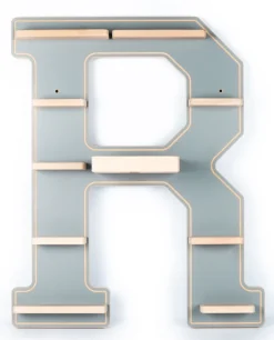 Boarti Wandregal »Holz Regal Buchstabe R für Toniebox Tonies Figuren« 1 Stk. tlg.