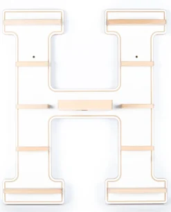 Boarti Wandregal »Holz Regal Buchstabe H für Toniebox Tonies Figuren« 1 Stk. tlg.