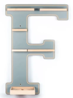 Boarti Wandregal »Holz Regal Buchstabe F für Toniebox Tonies Figuren« 1 Stk. tlg.