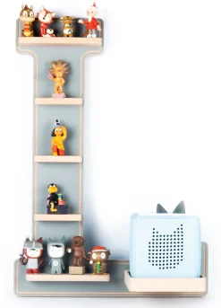 Boarti Wandregal »Holz Regal Buchstabe L für Toniebox Tonies Figuren« 1 Stk. tlg.