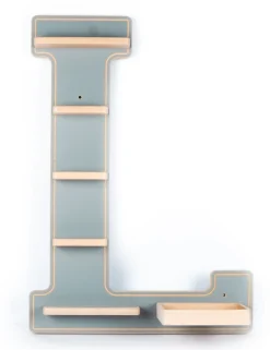 Boarti Wandregal »Holz Regal Buchstabe L für Toniebox Tonies Figuren« 1 Stk. tlg.