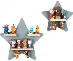 Boarti Wandregal »Regal Holz Stern Kinder Toniebox Tonies Figuren« 2 Stk. tlg.