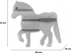 Boarti Wandregal »Regal Tier Pferd Kinder Toniebox Tonies Figuren« 1 Stk. tlg.