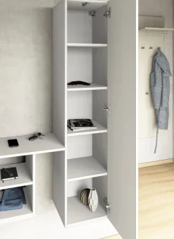 borchardt Möbel Garderoben-Set »Toledo, moderne Garderobe mit Spiegel, Schminktisch mit Regalfächern« Komplett-Set,