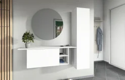 borchardt Möbel Garderoben-Set »Toledo, moderne Garderobe mit Spiegel, Schminktisch mit Regalfächern« Komplett-Set,