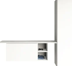 borchardt Möbel Garderoben-Set »Toledo, moderne hängende Garderobe, Schminktisch mit Regalfächern« Spar-Set,