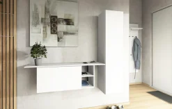 borchardt Möbel Garderoben-Set »Toledo, moderne hängende Garderobe, Schminktisch mit Regalfächern« Spar-Set,