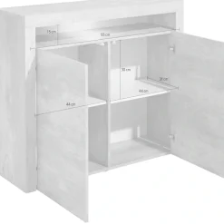 borchardt Möbel Highboard »Santa Fé, Kommode mit moderner Rahmenoptik, Breite 107 cm« Breite 107 cm
