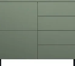 borchardt Möbel Kommode »Haama, modern, grifflos, Metallfüße, praktisch,2 Türen« Push-To-Open, verstellbare Einlegeböden, viel Stauraum, Breite 93cm