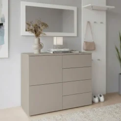 borchardt Möbel Kommode »Rova, Sideboard Breite 93 cm« Push-To-Open, verstellbare Einlegeböden, viel Stauraum, Breite 93cm