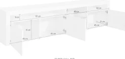 borchardt Möbel Lowboard »Santa Fé, TV-Schrank 200 cm breit« Breite 200 cm