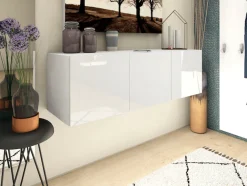 borchardt Möbel Lowboard »Vaasa, Konsole, Hängeschrank mit 3 Türen« Breite 114 cm, nur hängend