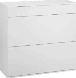 borchardt Möbel Schuhschrank »Torben, Schuhregal mit 4 Fächern für ca. 16 Paar Schuhe, Breite 89 cm« Push-to-open-Funktion, Schubkasten, 2 Klappen, 2 verstellbare Böden