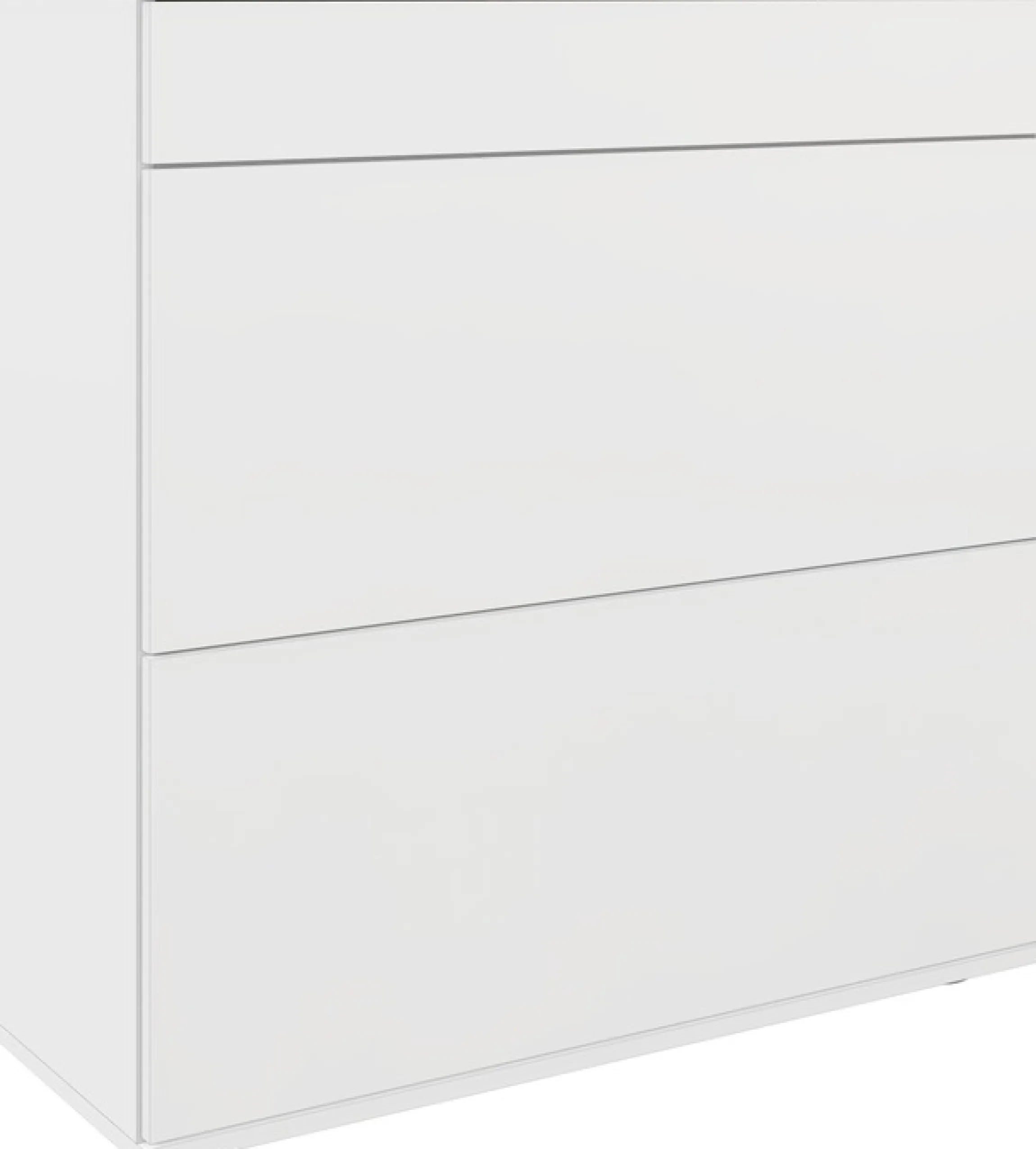 borchardt Möbel Schuhschrank »Torben, Schuhregal mit 4 Fächern für ca. 16 Paar Schuhe, Breite 89 cm« Push-to-open-Funktion, Schubkasten, 2 Klappen, 2 verstellbare Böden