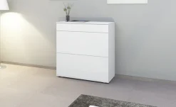 borchardt Möbel Schuhschrank »Torben, Schuhregal mit 4 Fächern für ca. 16 Paar Schuhe, Breite 89 cm« Push-to-open-Funktion, Schubkasten, 2 Klappen, 2 verstellbare Böden