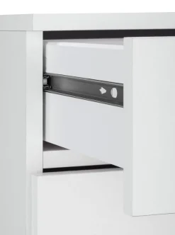 borchardt Möbel Schuhschrank »Torben, Schuhregal mit 4 Fächern für ca. 16 Paar Schuhe, Breite 89 cm« Push-to-open-Funktion, Schubkasten, 2 Klappen, 2 verstellbare Böden